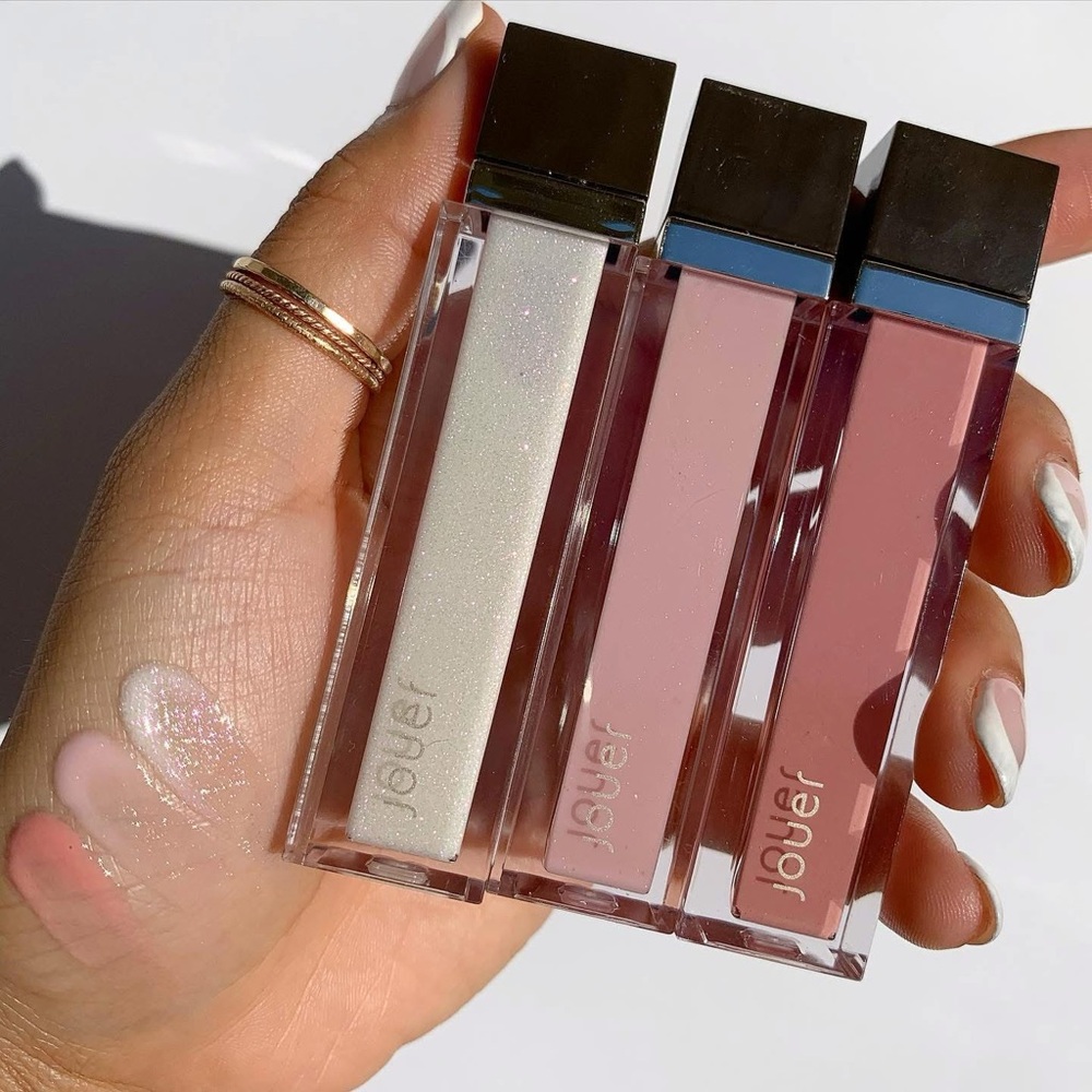 Jouer Cosmetics Champagne & Macarons Féministe Sheer Pigment Lip Gloss - Picture 7 of 16